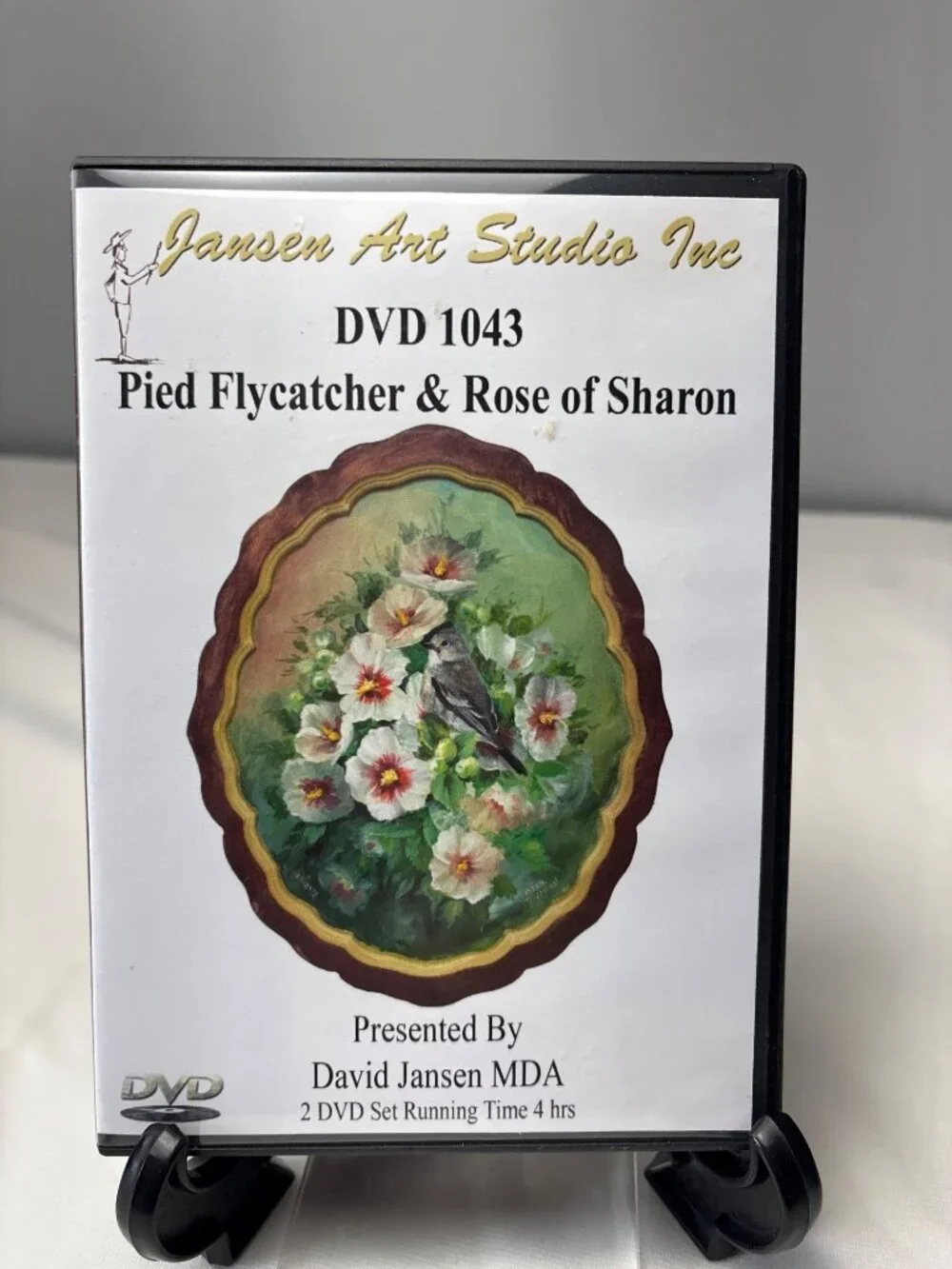 Pied Flycatcher & Roses of Sharon Painting DVD Set David Jansen 2 Discs 4 Hrs Pa